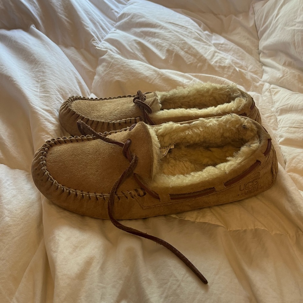 UGG Chestnut Sheepskin Lined Moccasins
